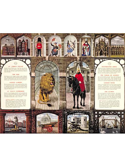 Visitor's London, by David Gentleman, 1956