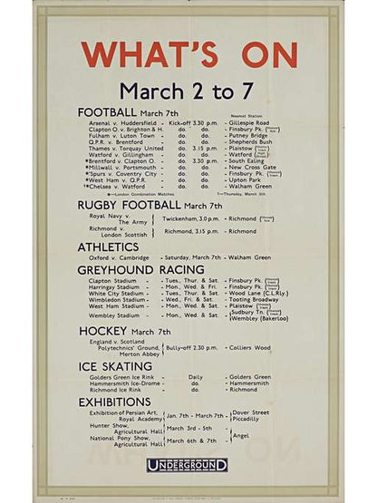 What's on, by unknown artist, 1931