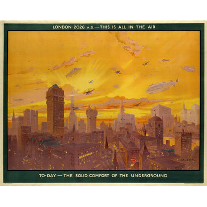 London 2026 AD this is all in the air, by Montague B Black, 1926