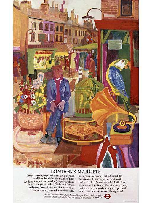 London's markets, by Ronald Glendening, 1975