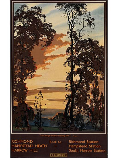 Book to Richmond, Hampstead and Harrow Hill, by Walter E Spradbery, 1924