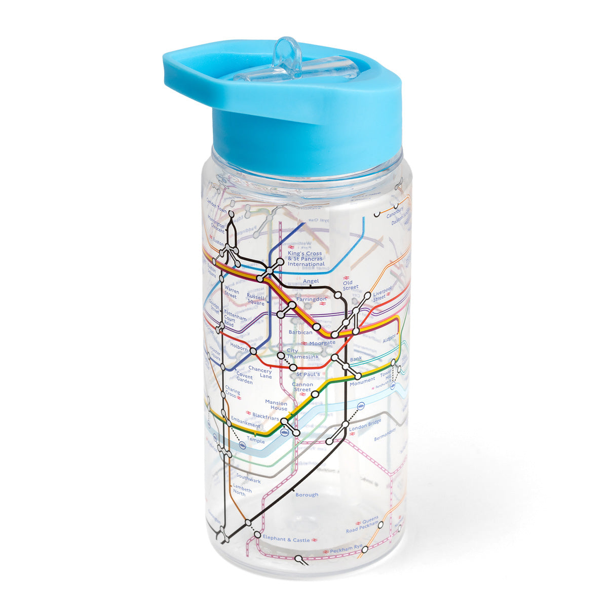 Kids Tube Map Plastic Water Bottle