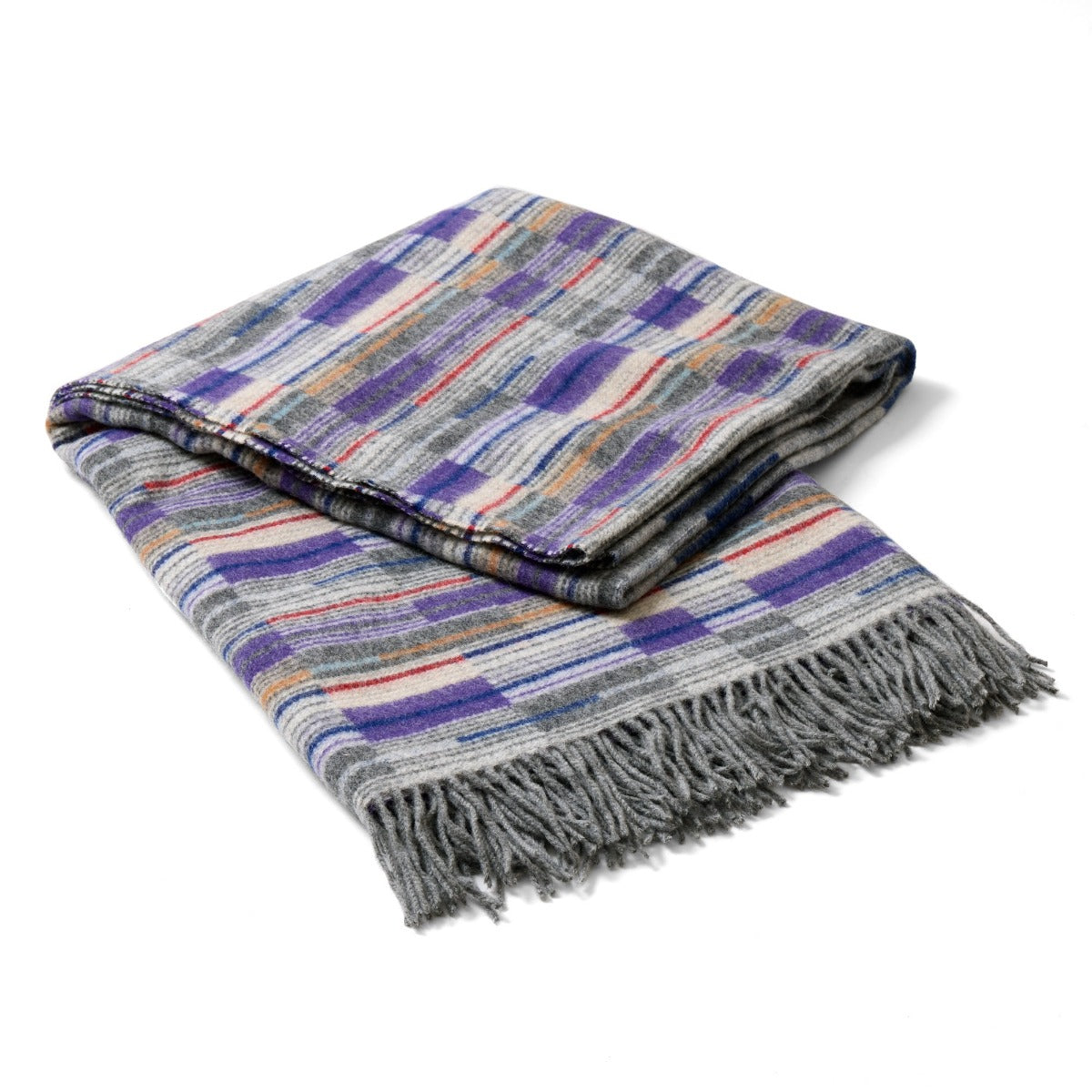 Elizabeth Line Moquette Design Lambswool Throw