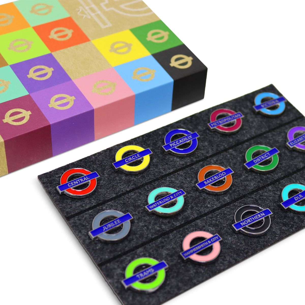 London Underground Pin Badge Set - 15 Pins