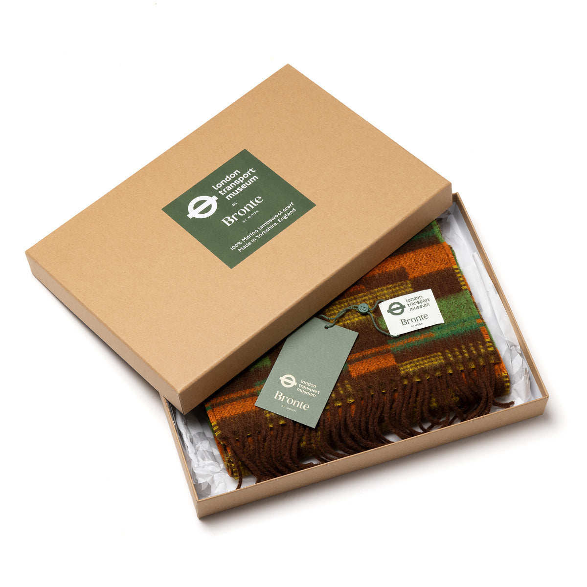 New Overground Moquette Design Lambswool Scarf