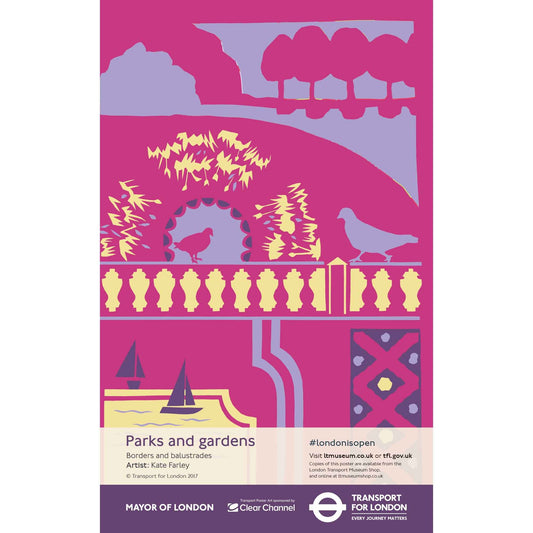 Parks and Gardens Borders and Balustrades Poster