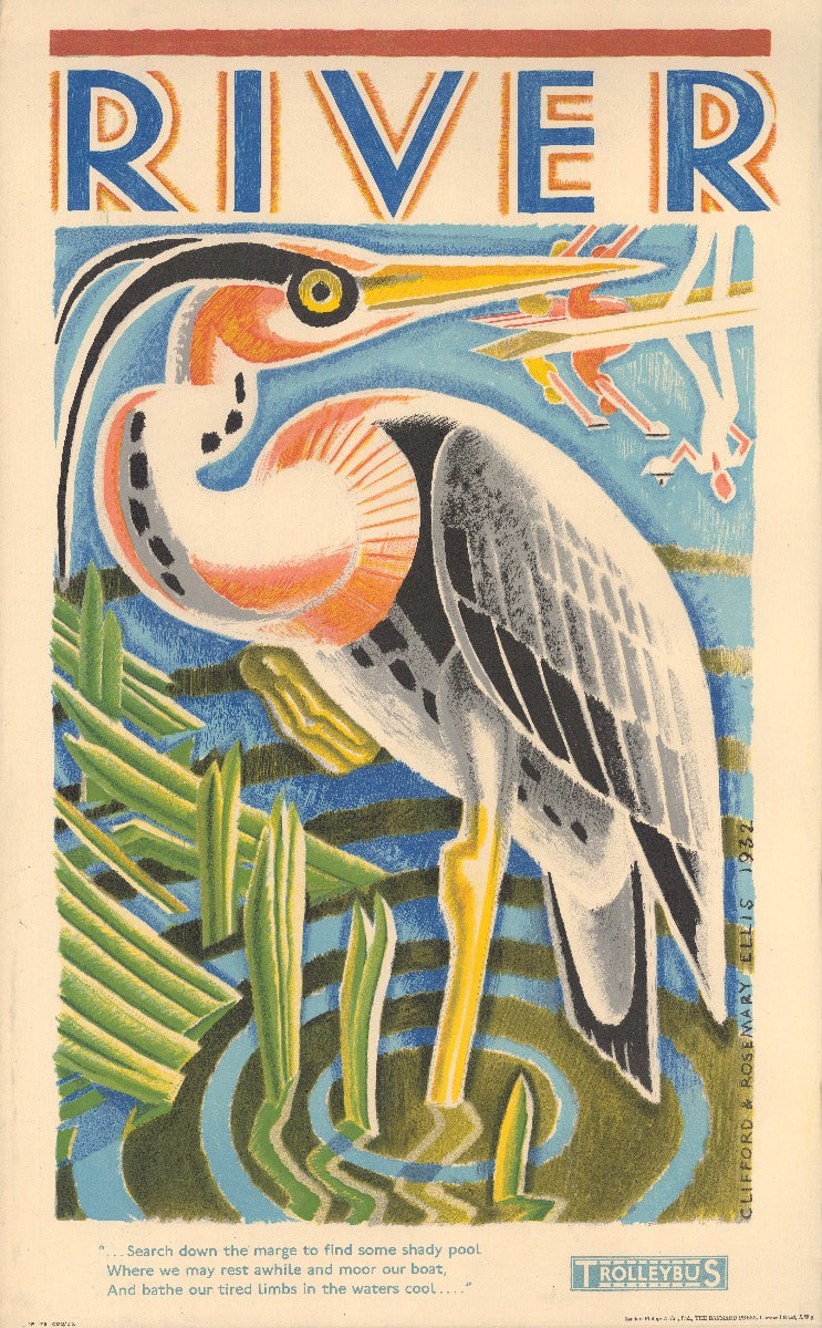 River - Heron, by Clifford Ellis and Rosemary Ellis, 1933