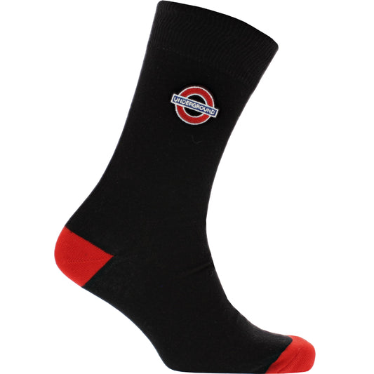Underground Roundel Black Socks