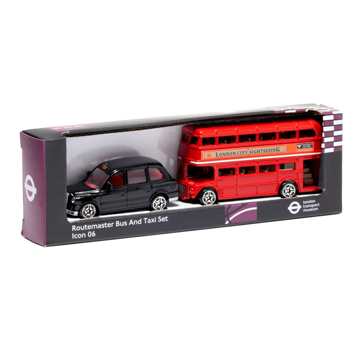 Bus and Taxi Toy Set