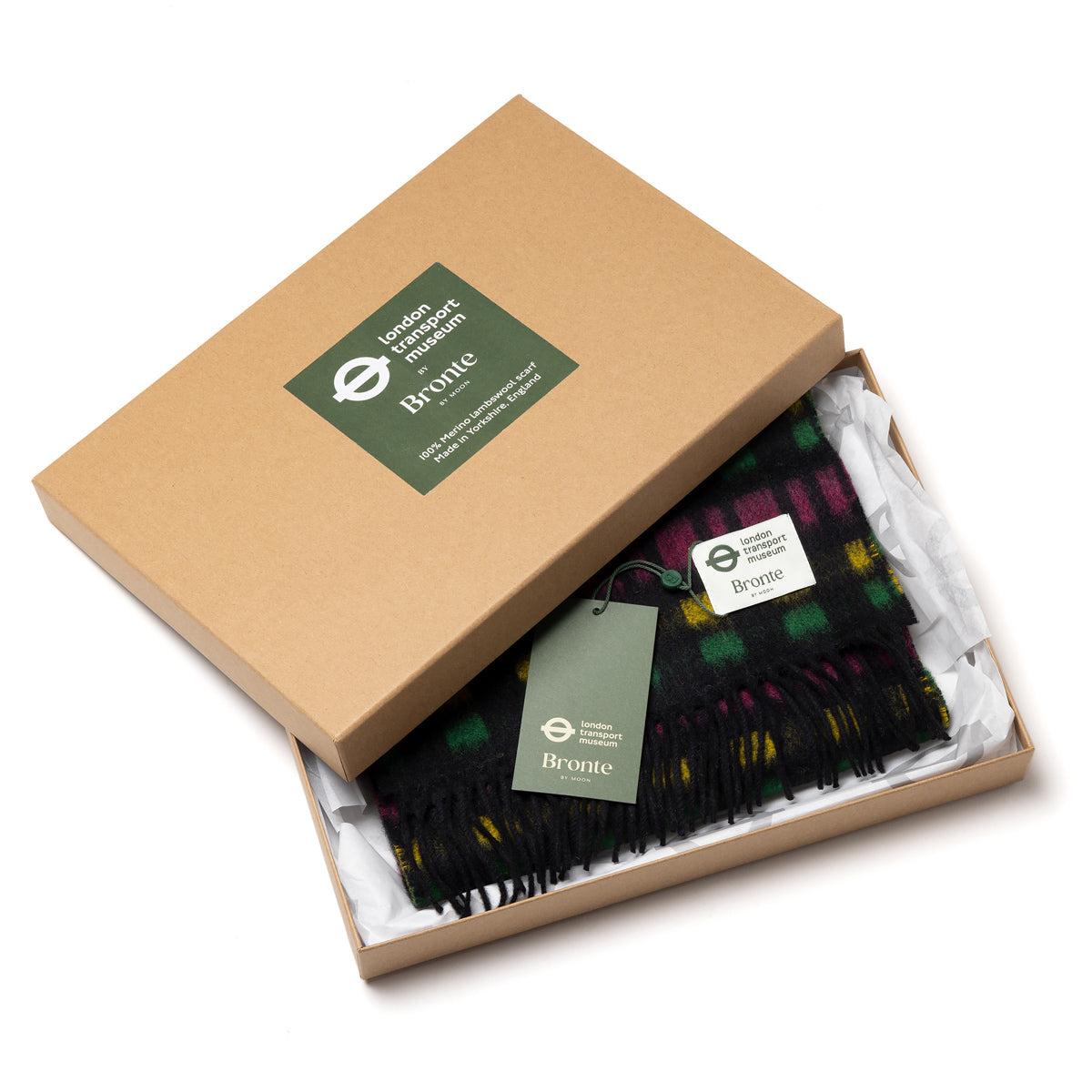 S Stock Moquette Design Lambswool Scarf