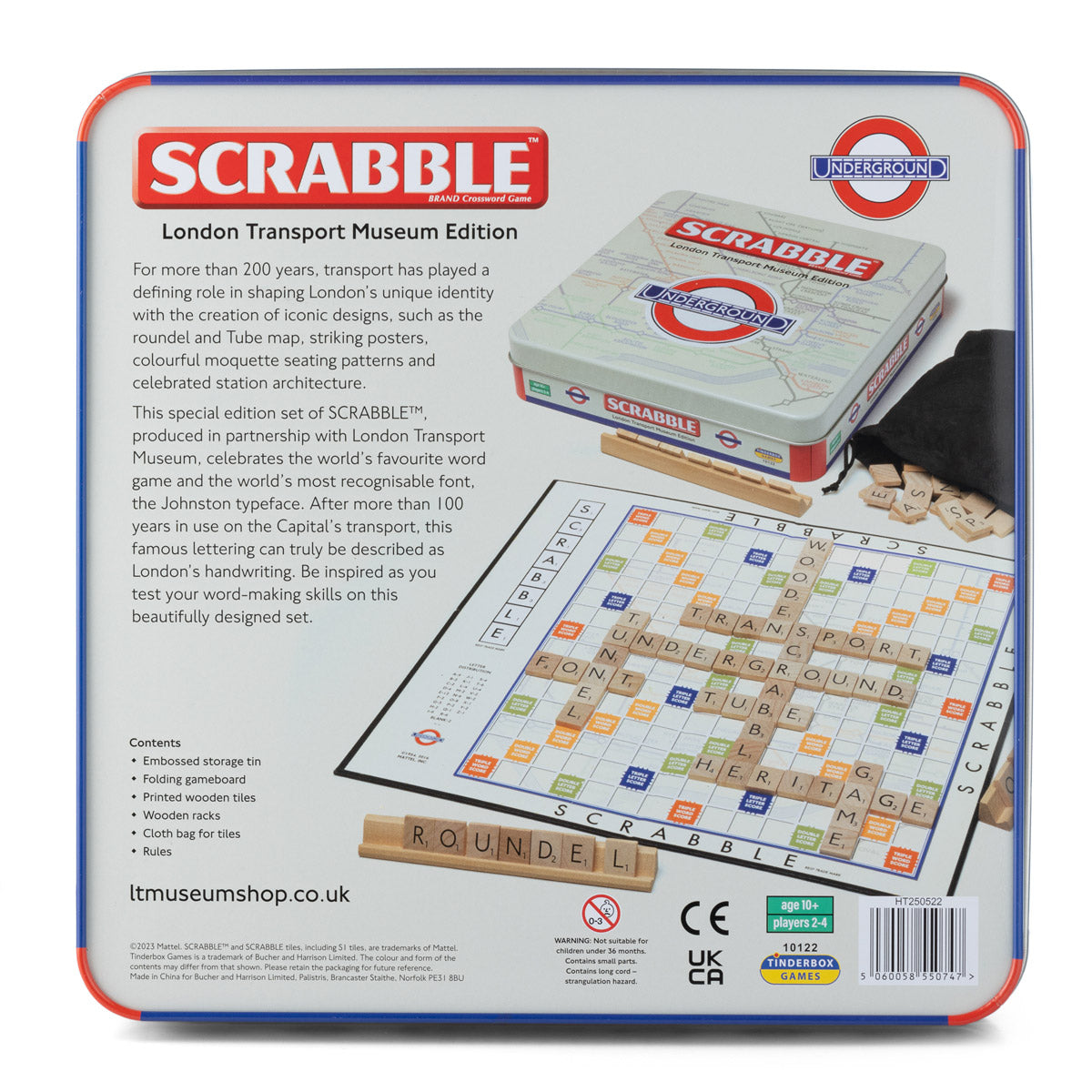 Scrabble London Transport Museum Tin Edition