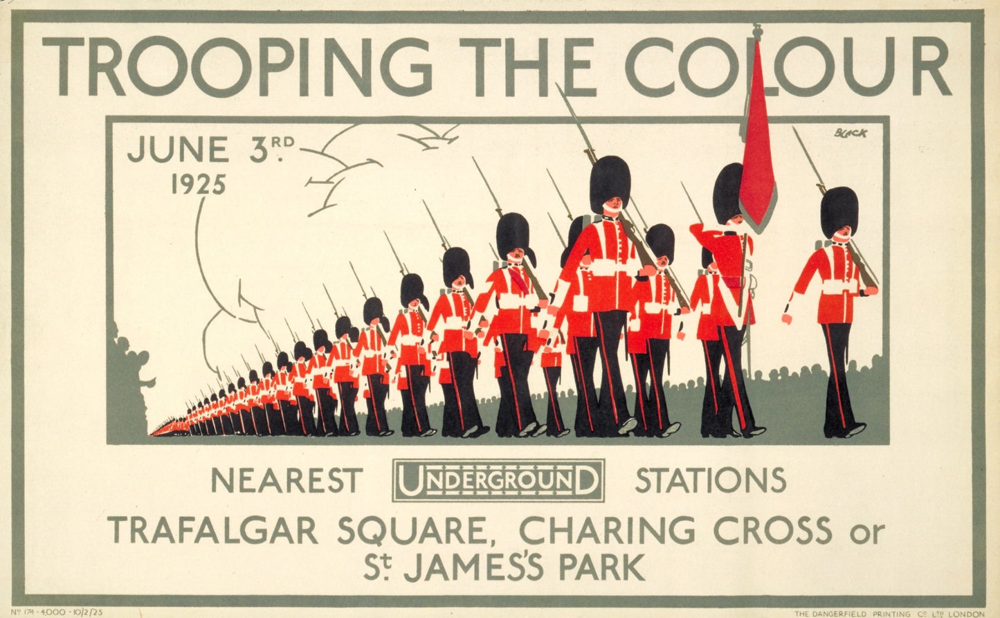 Trooping the Colour 1925 30 x 40 print