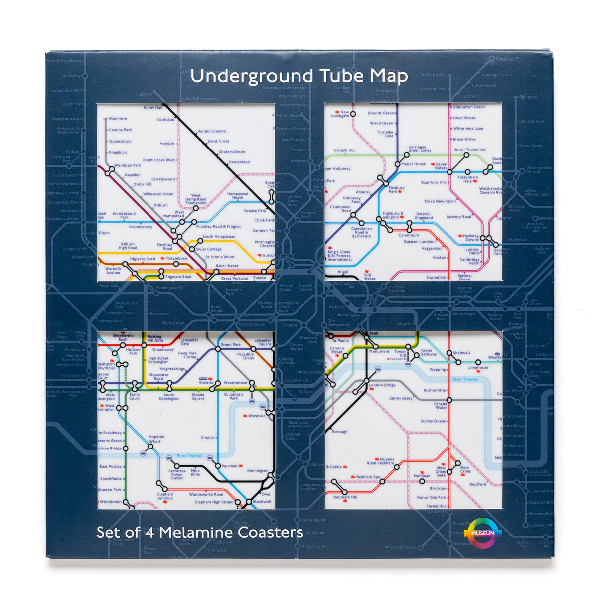Tube Map Coaster Set