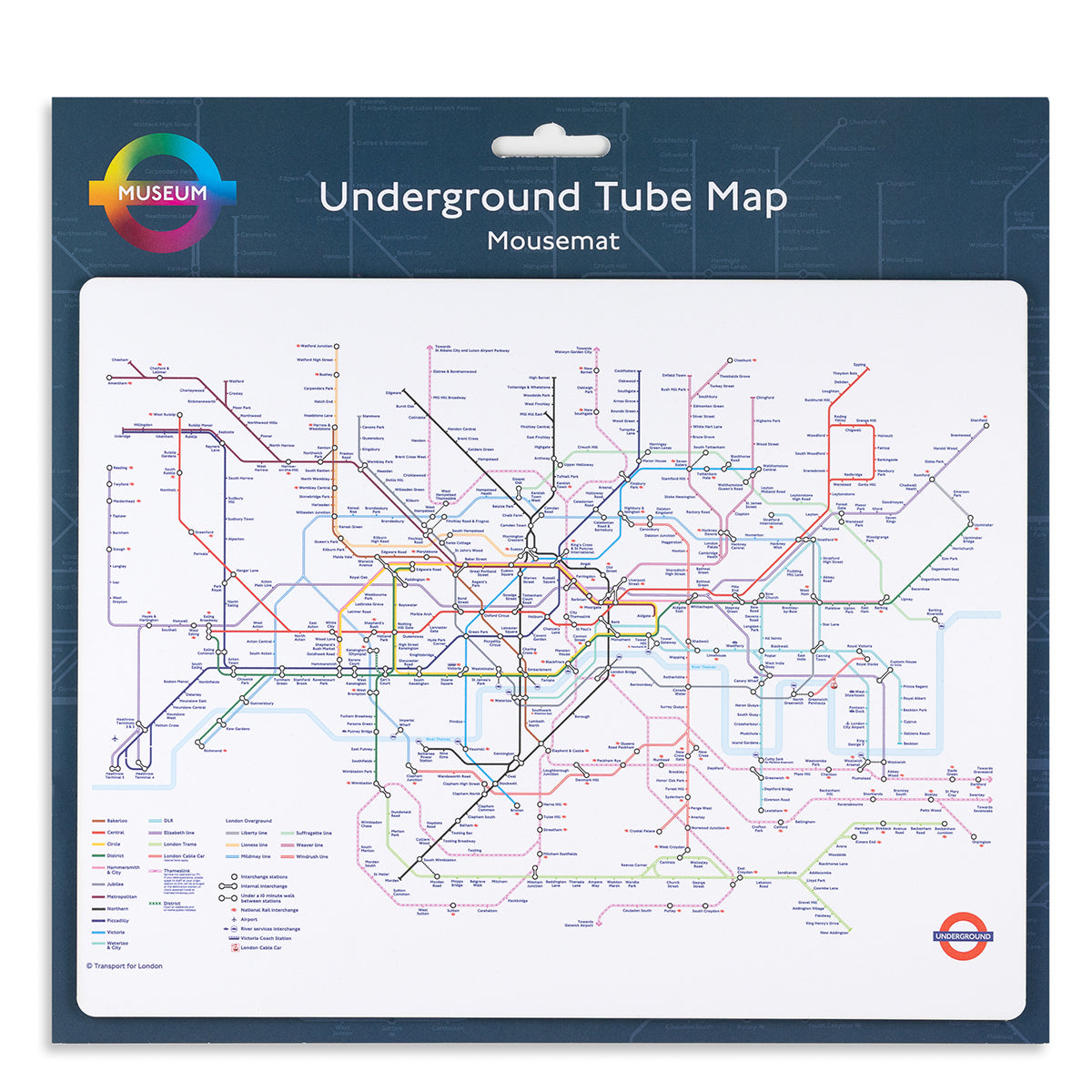 Tube Map Mousemat