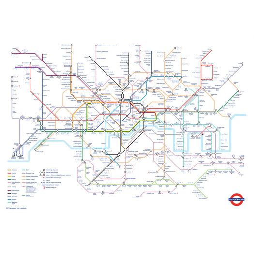 London Underground Map A2