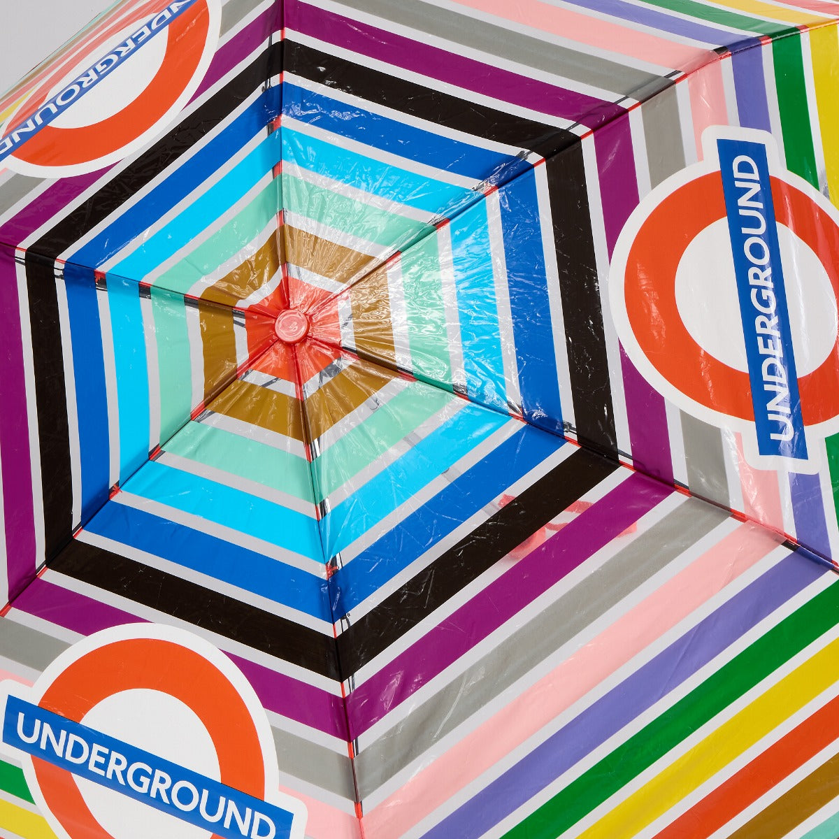 Paperchase Underground line coloured umbrella