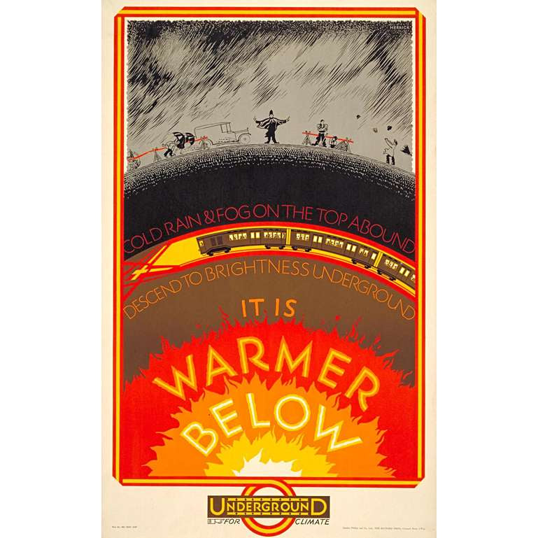 It Is Warmer Below 30 x 40 print